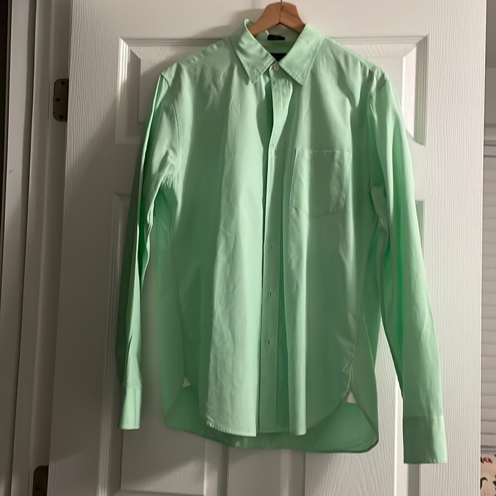 Green j crew button up